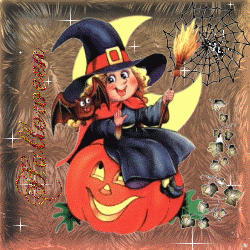 gify halloween dynia czarownica