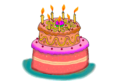 gify urodzinowe tort